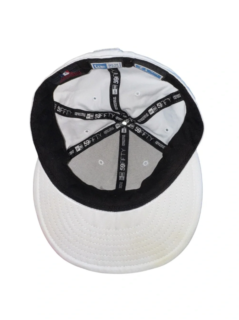 New Era Kids All-White Embroidered Logo Baseball Cap